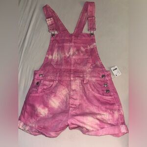 Free people”We The Free Ziggy Shortalls” size small Electric Bouquet